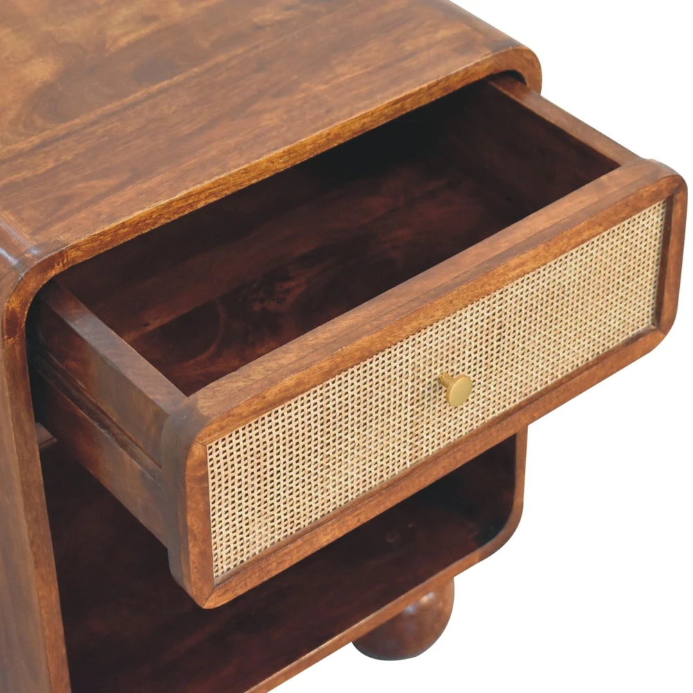 Artisan Furniture Riešutmedžio atspalvio naktinis staliukas, 45 cm