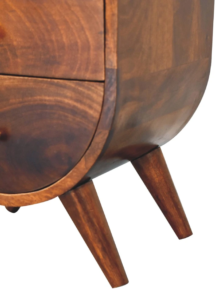 Artisan Furniture Riešutmedžio atspalvio naktinis staliukas, 40 cm