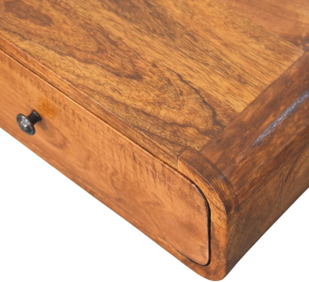 Artisan Furniture Riešutmedžio atspalvio naktinis staliukas su 1 stalčiumi, 45 cm
