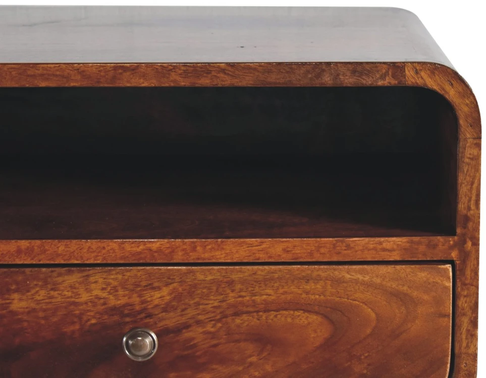 Artisan Furniture Riešutmedžio atspalvio naktinis staliukas, 45 cm