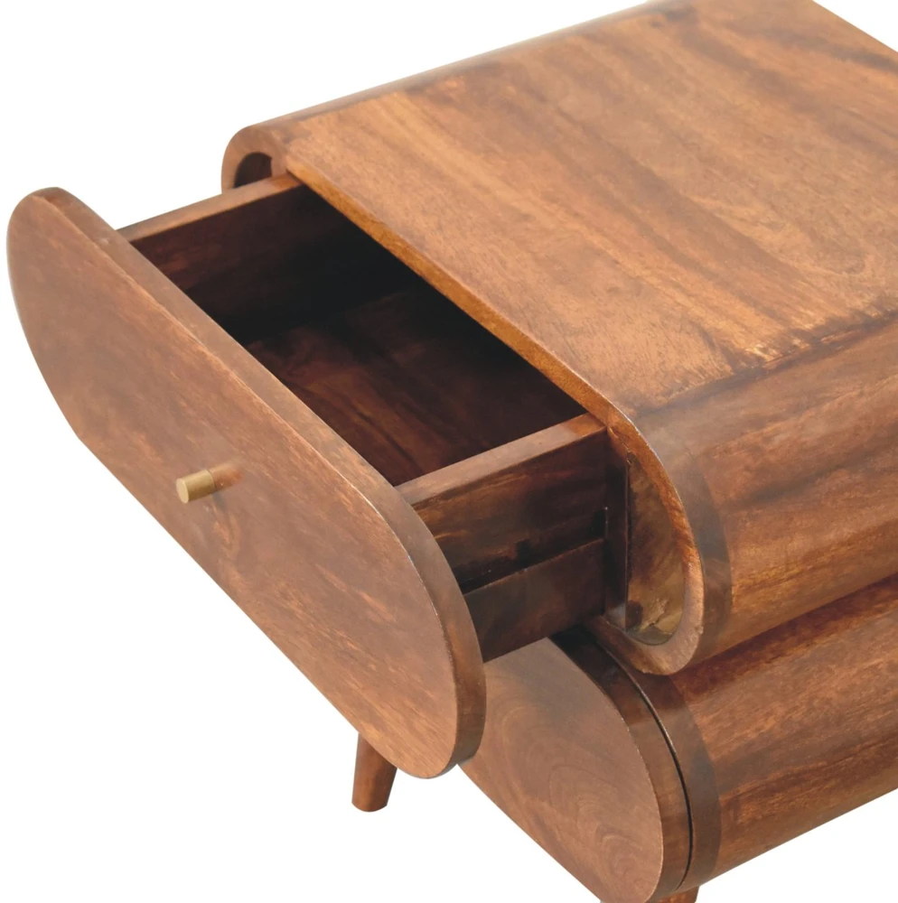 Artisan Furniture Riešutmedžio atspalvio naktinis staliukas, 45 cm