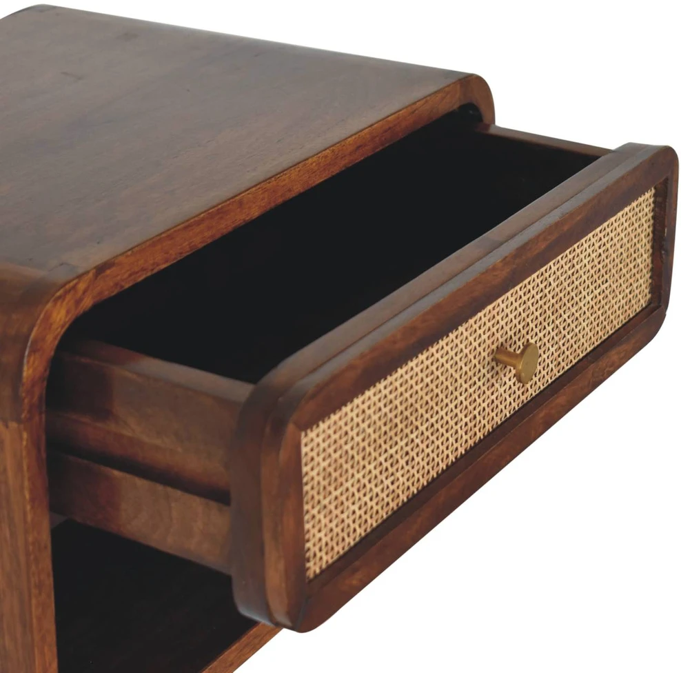 Artisan Furniture Riešutmedžio atspalvio naktinis staliukas, 45 cm