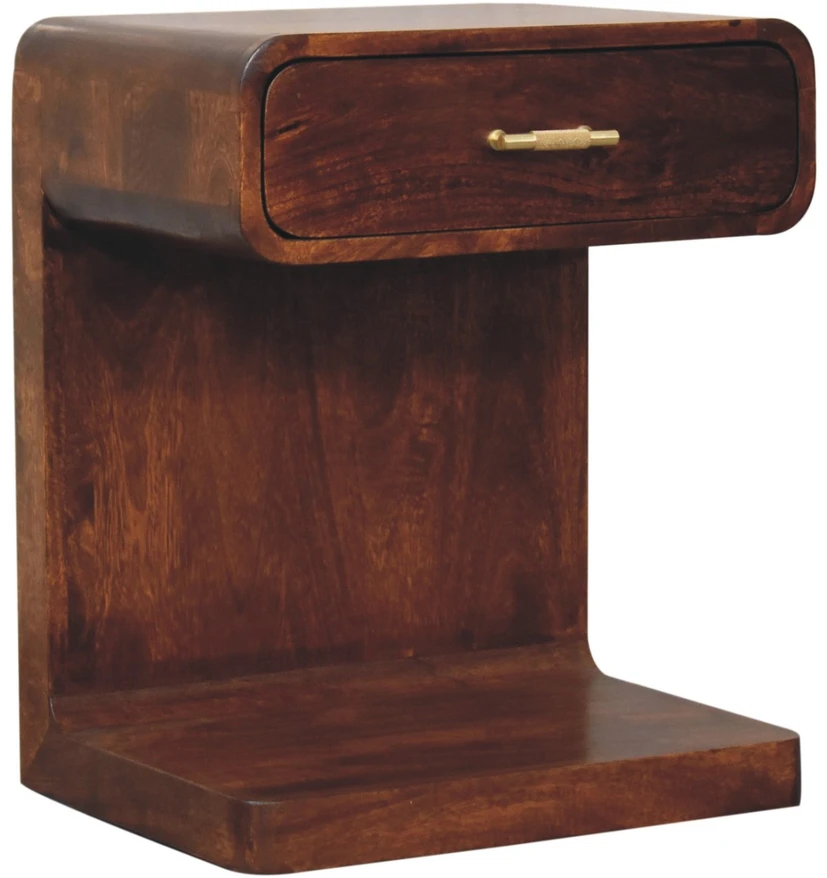 Artisan Furniture Riešutmedžio atspalvio naktinis staliukas, 45 cm