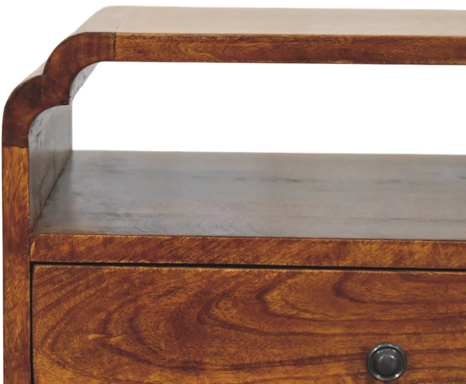 Artisan Furniture Riešutmedžio atspalvio naktinis staliukas, 45 cm