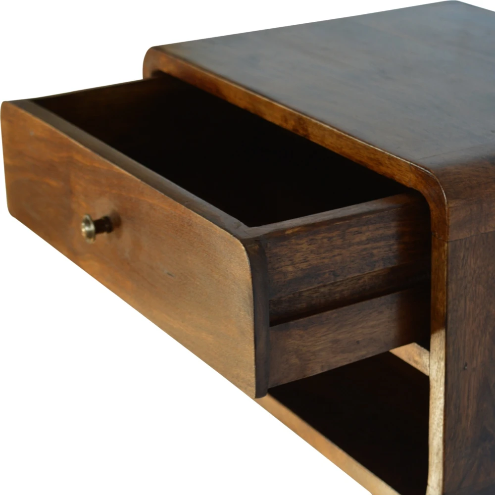 Artisan Furniture Riešutmedžio atspalvio naktinis staliukas, 45 cm