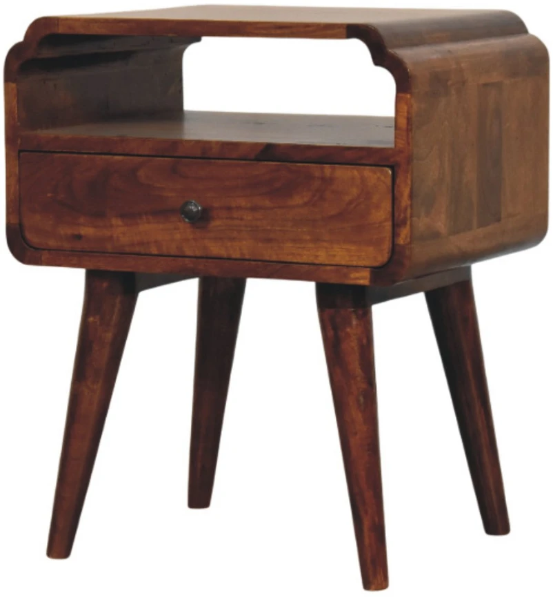 Artisan Furniture Riešutmedžio atspalvio naktinis staliukas, 45 cm
