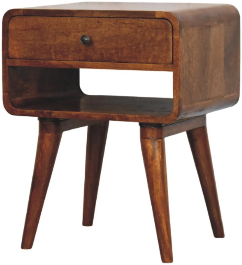 Artisan Furniture Riešutmedžio atspalvio naktinis staliukas, 45 cm