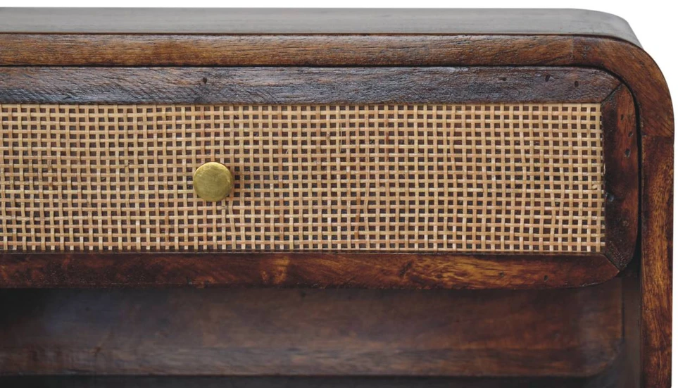Artisan Furniture Riešutmedžio atspalvio naktinis staliukas, 45 cm