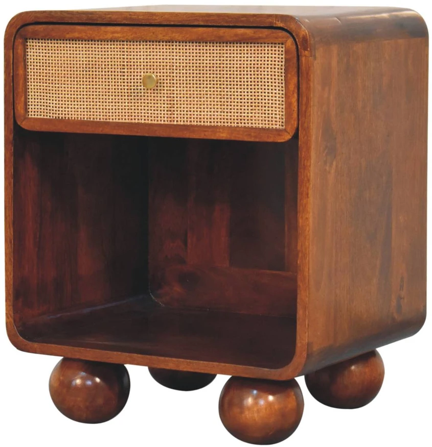 Artisan Furniture Riešutmedžio atspalvio naktinis staliukas, 45 cm