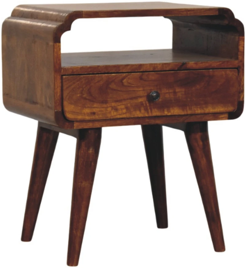 Artisan Furniture Riešutmedžio atspalvio naktinis staliukas, 45 cm