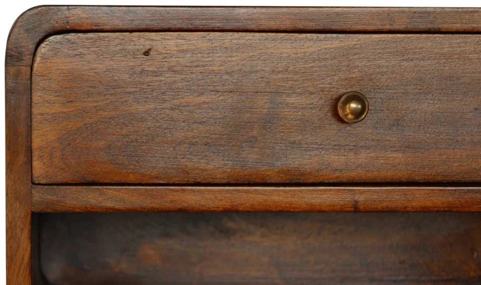 Artisan Furniture Riešutmedžio atspalvio naktinis staliukas, 45 cm