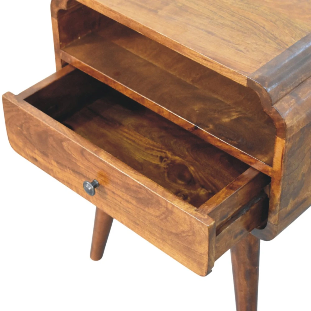 Artisan Furniture Riešutmedžio atspalvio naktinis staliukas, 45 cm