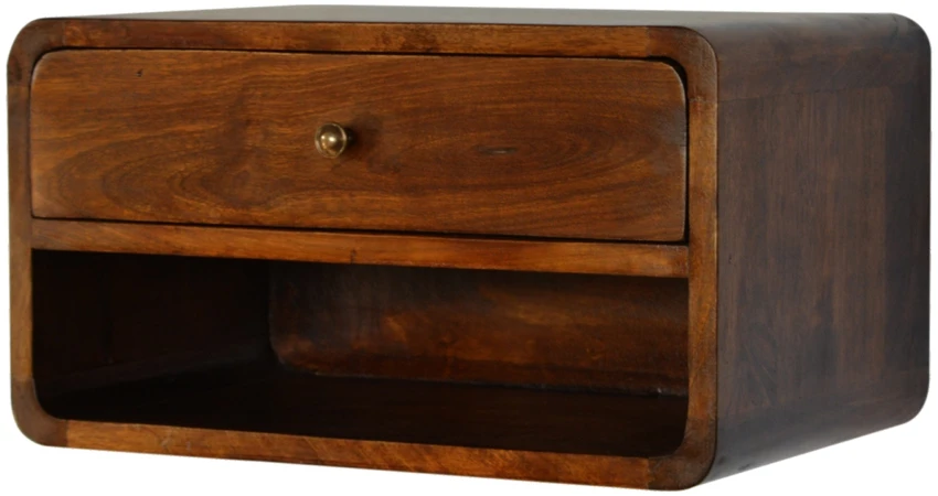 Artisan Furniture Riešutmedžio atspalvio naktinis staliukas, 45 cm