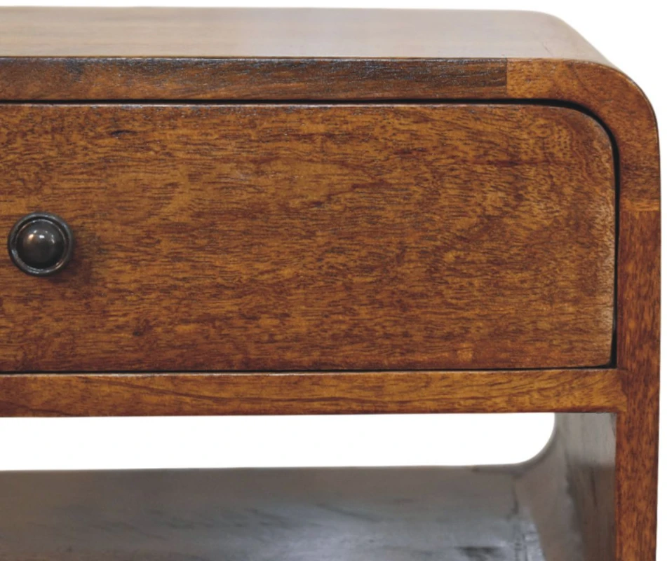 Artisan Furniture Riešutmedžio atspalvio naktinis staliukas, 45 cm