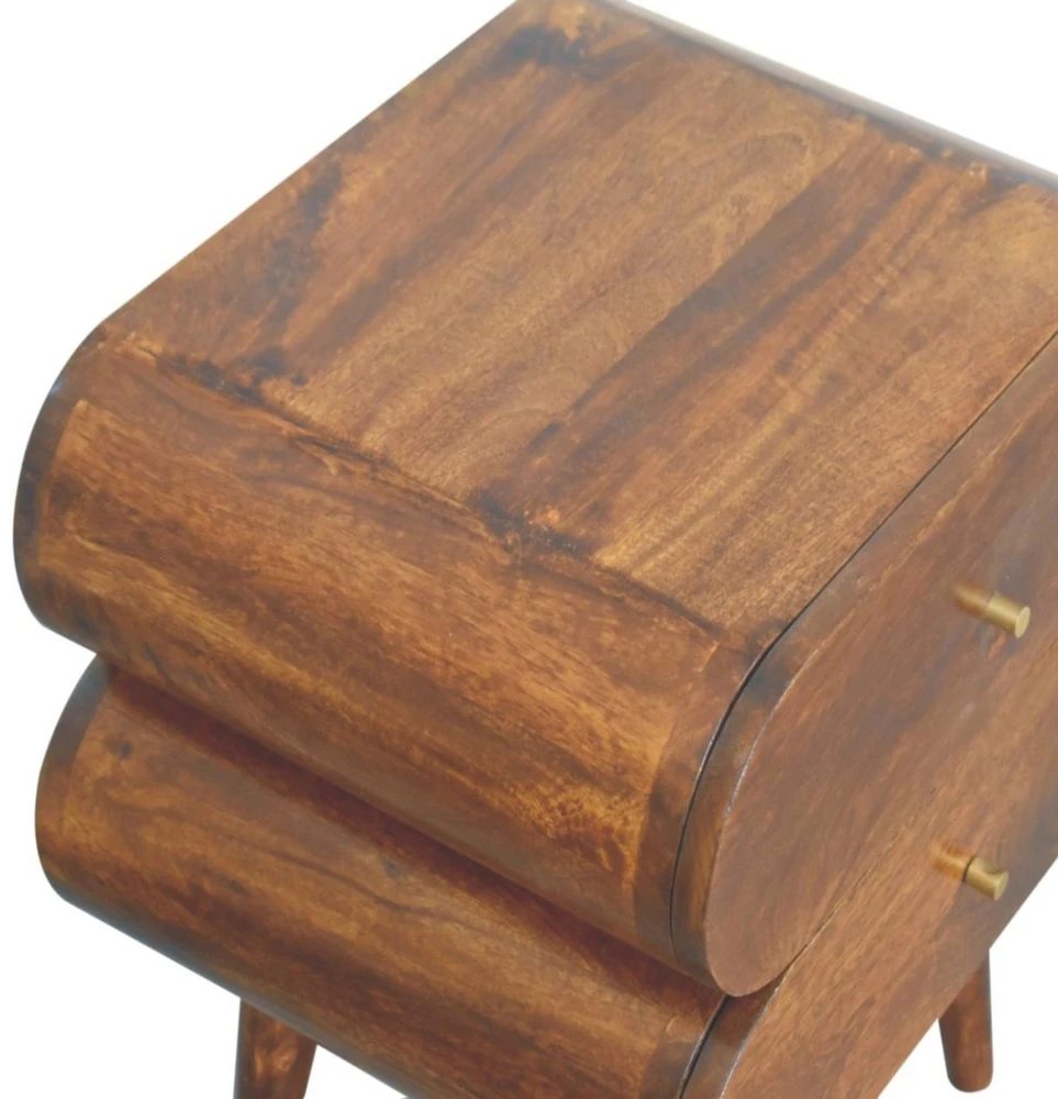 Artisan Furniture Riešutmedžio atspalvio naktinis staliukas, 45 cm