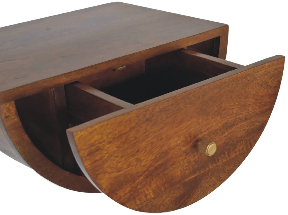 Artisan Furniture Riešutmedžio atspalvio naktinis staliukas, 45 cm