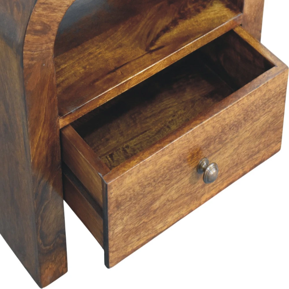 Artisan Furniture Riešutmedžio atspalvio naktinis staliukas, 45 cm