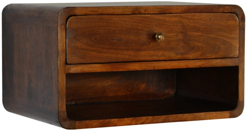 Artisan Furniture Riešutmedžio atspalvio naktinis staliukas, 45 cm