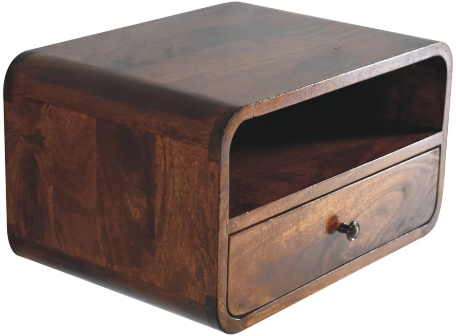 Artisan Furniture Riešutmedžio atspalvio naktinis staliukas, 45 cm