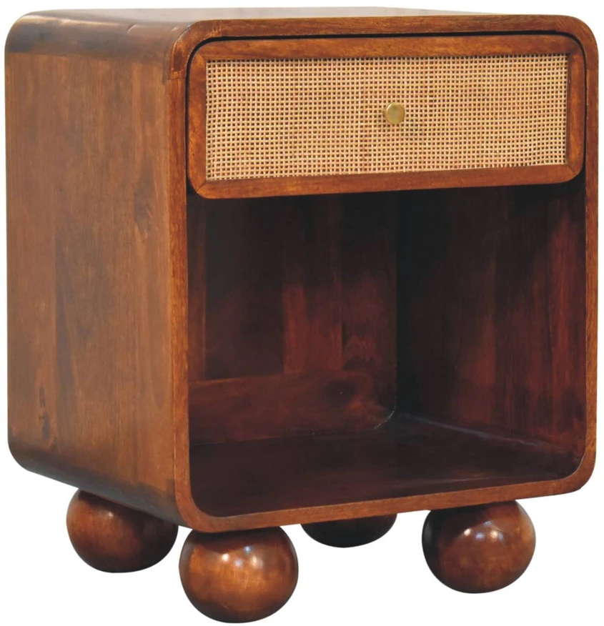 Artisan Furniture Riešutmedžio atspalvio naktinis staliukas, 45 cm