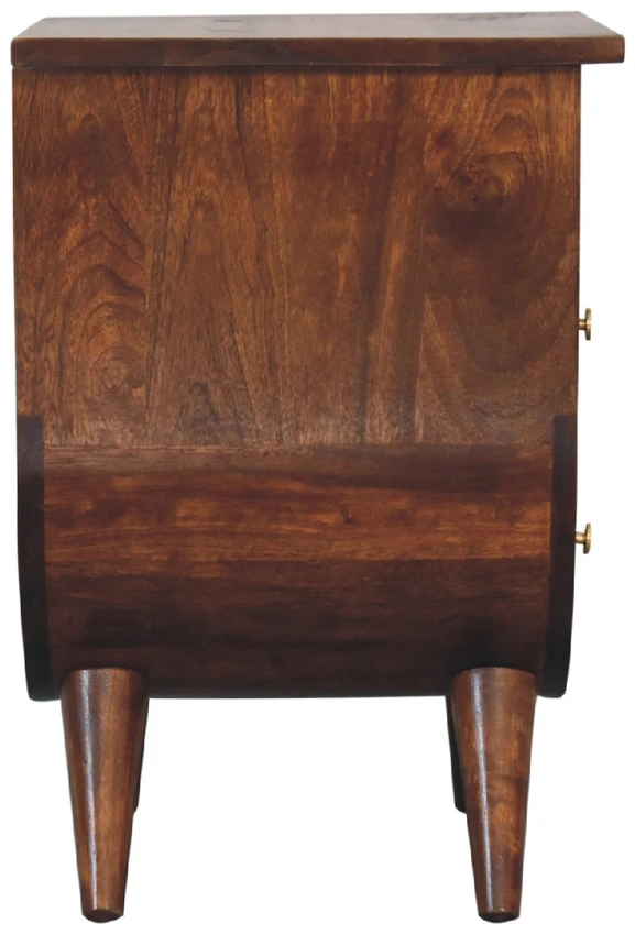 Artisan Furniture Riešutmedžio atspalvio naktinis staliukas, 40 cm