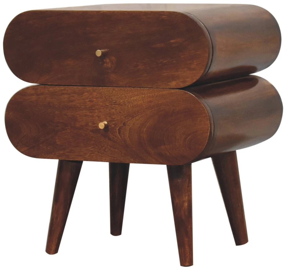 Artisan Furniture Riešutmedžio atspalvio naktinis staliukas, 45 cm