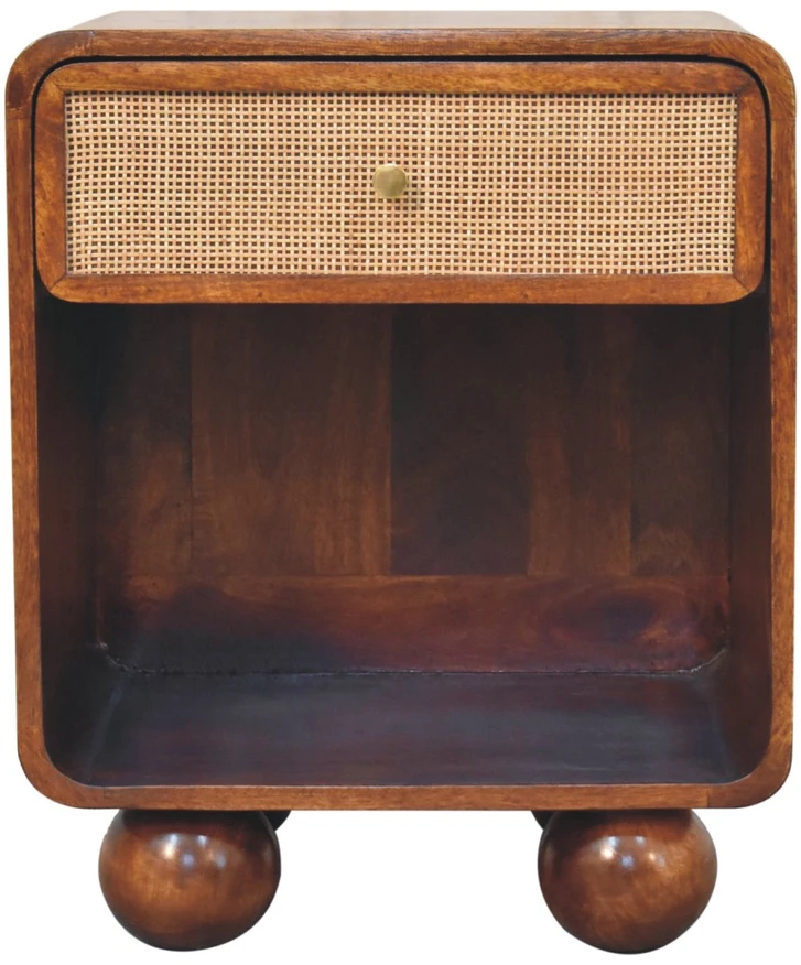 Artisan Furniture Riešutmedžio atspalvio naktinis staliukas, 45 cm