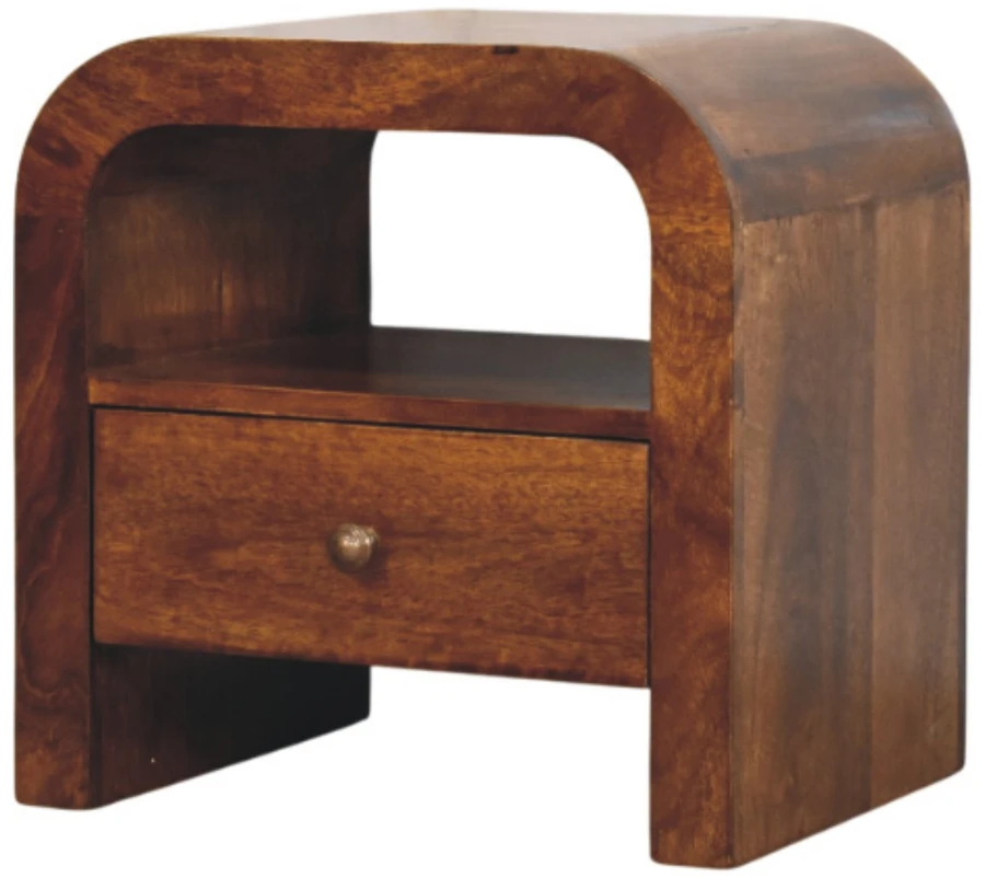 Artisan Furniture Riešutmedžio atspalvio naktinis staliukas, 45 cm
