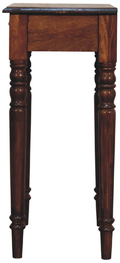 Artisan Furniture Riešutmedžio rašomasis stalas su tekintomis kojomis