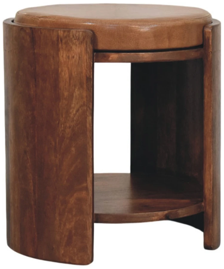 Artisan Furniture Savoy Leather mango medienos taburetė