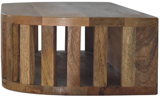 Artisan Furniture Sieninis Ariella mango medienos konsolinis staliukas su lentyna, ąžuolo atspalvio