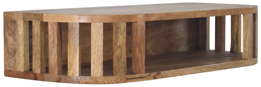 Artisan Furniture Sieninis Ariella mango medienos konsolinis staliukas su lentyna, ąžuolo atspalvio