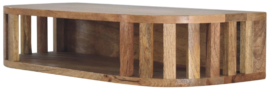 Artisan Furniture Sieninis Ariella mango medienos konsolinis staliukas su lentyna, ąžuolo atspalvio