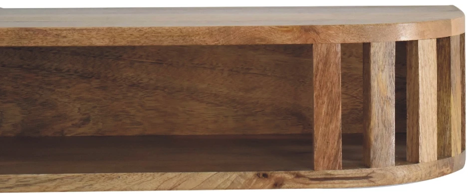Artisan Furniture Sieninis Ariella mango medienos konsolinis staliukas su lentyna, ąžuolo atspalvio