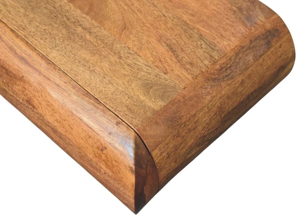 Artisan Furniture Solis prie sienos montuojamas mango medienos naktinis staliukas