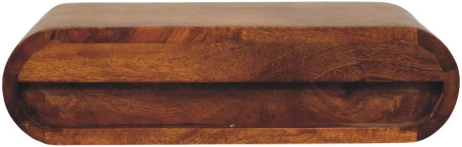 Artisan Furniture Solis prie sienos montuojamas mango medienos naktinis staliukas