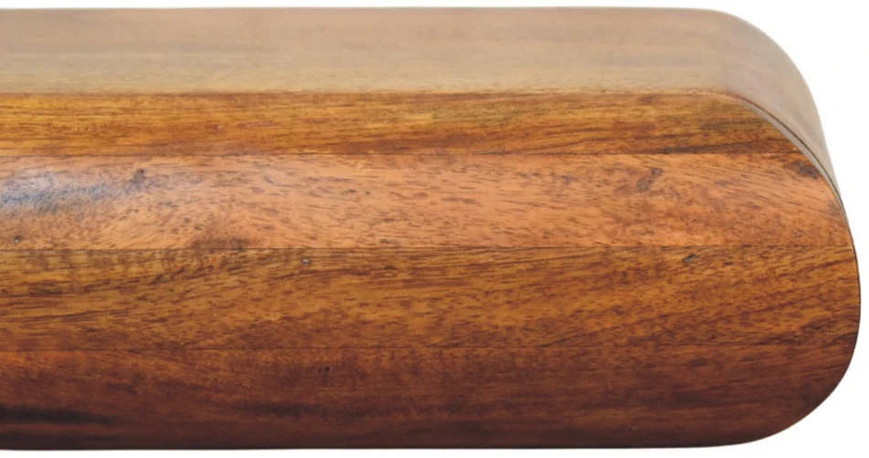 Artisan Furniture Solis prie sienos montuojamas mango medienos naktinis staliukas