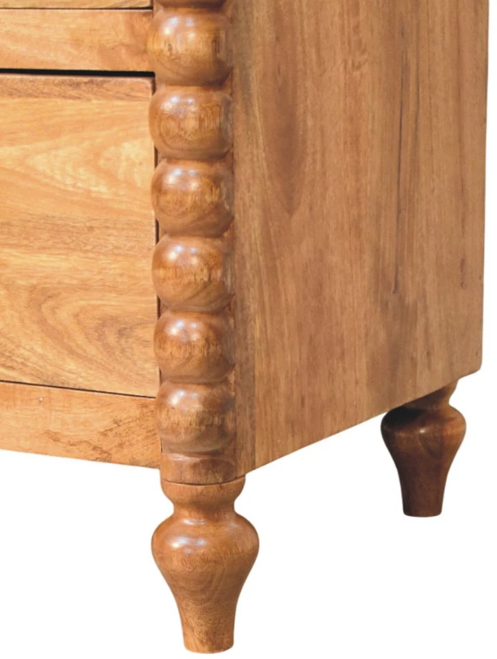 Artisan Furniture Spindle -Drawer mango medienos komoda su 3 stalčiais