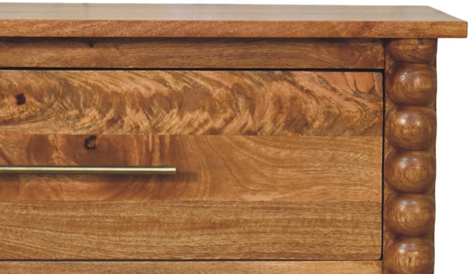 Artisan Furniture Spindle -Drawer mango medienos komoda su 3 stalčiais
