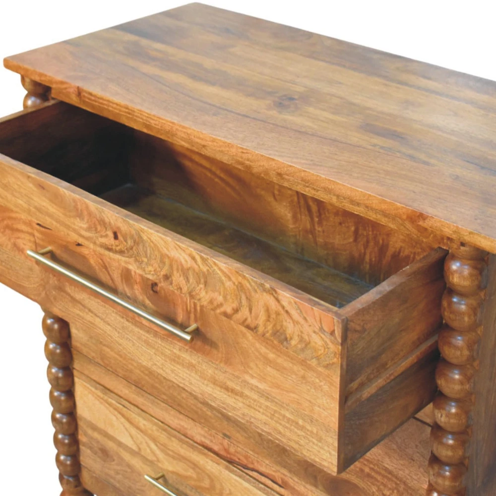 Artisan Furniture Spindle -Drawer mango medienos komoda su 3 stalčiais