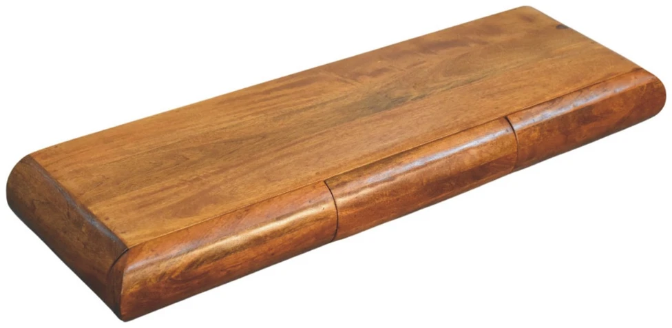Artisan Furniture Trigubas Solis prie sienos montuojamas mango medienos konsolinis staliukas