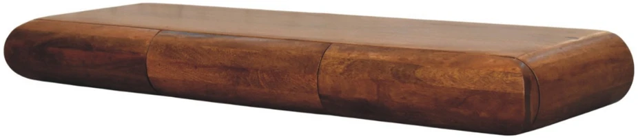 Artisan Furniture Trigubas Solis prie sienos montuojamas mango medienos konsolinis staliukas