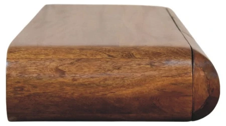 Artisan Furniture Trigubas Solis prie sienos montuojamas mango medienos konsolinis staliukas