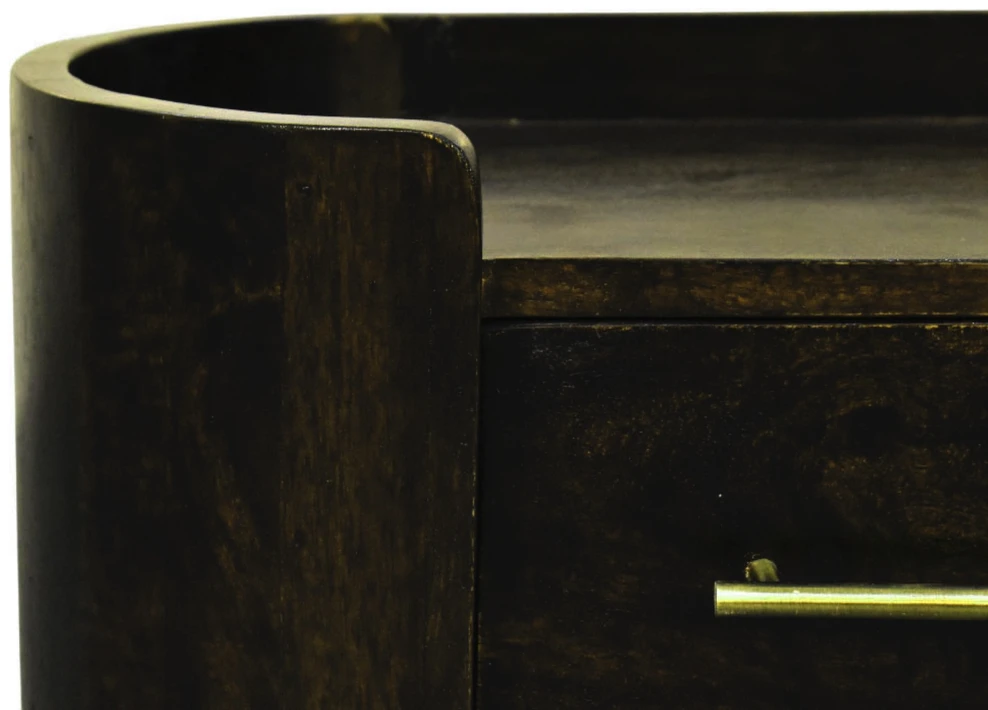 Artisan Furniture Valencia prie sienos montuojamas mango medienos naktinis staliukas