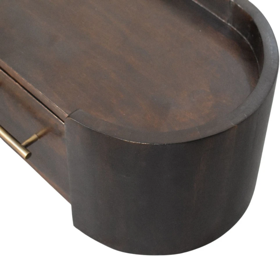 Artisan Furniture Valencia prie sienos montuojamas mango medienos naktinis staliukas