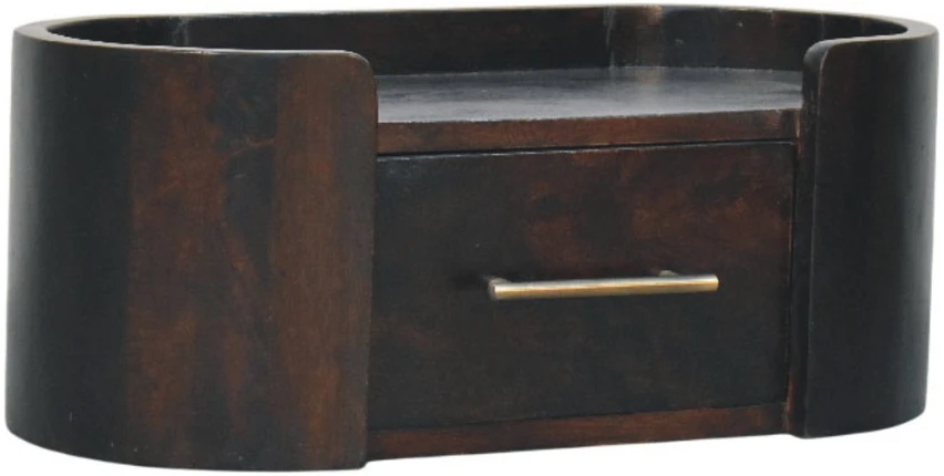 Artisan Furniture Valencia prie sienos montuojamas mango medienos naktinis staliukas