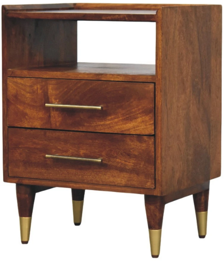 Artisan Furniture Valenza mango medienos naktinis staliukas