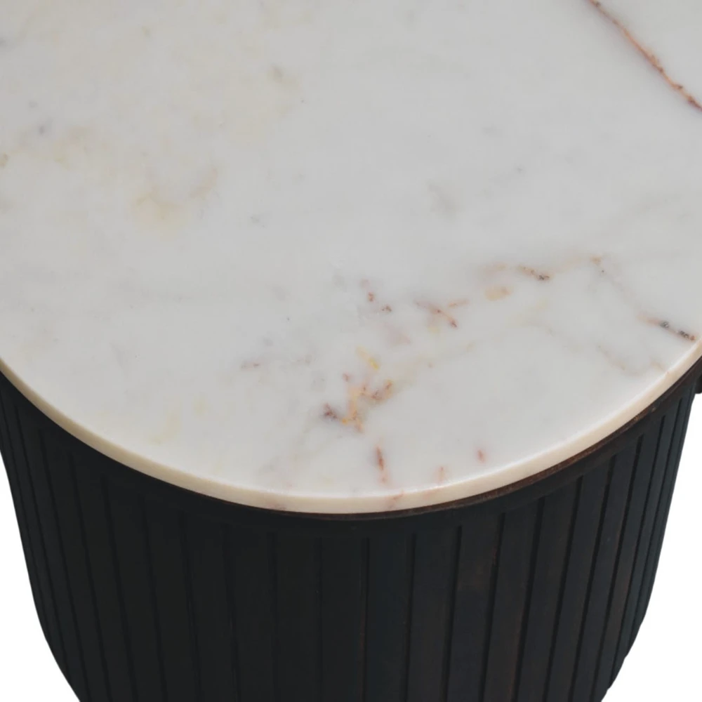 Artisan Furniture Verona Marble mango medienos kavos staliukas su marmuro detale