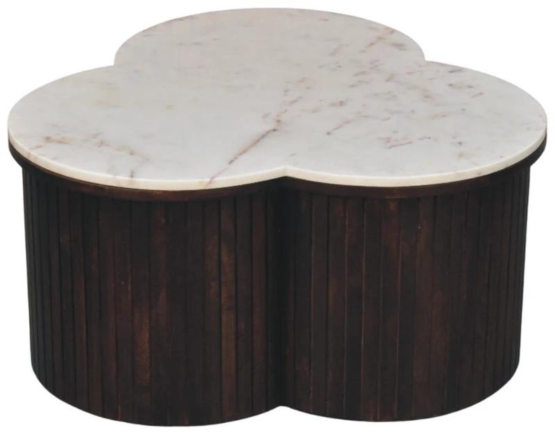 Artisan Furniture Verona Marble mango medienos kavos staliukas su marmuro detale