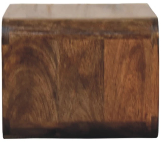 Artisan Furniture Wall-Mount mango medienos naktinis staliukas ir atvira lentyna